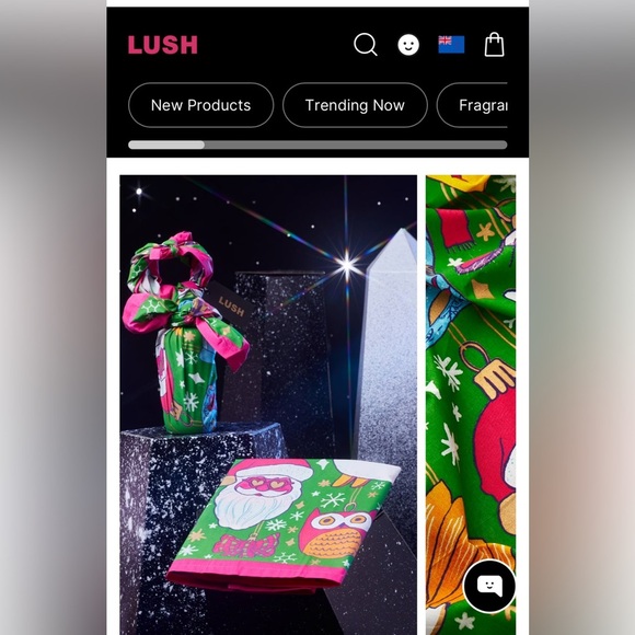 EUC CONDITION LUSH KNOT WRAP: CHRISTMAS BAUBLES - Picture 2 of 6